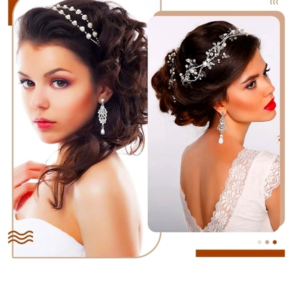 6 Gorgeous Pairs Rhinestone Dangle Drop  Earrings NWT - Picture 6 of 8